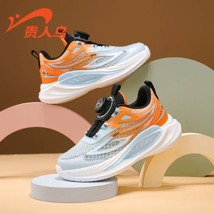 Guirenniao Children's Shoes Autumn Kids Mesh Breathable Children's Sports Shoes Boys' Lightweight Running Shoes Girls' Shoes - Image 2