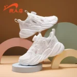 Guirenniao girls' mesh breathable running shoes, autumn new trendy brand, non-slip and shock-absorbing, boys' large kids' children's sports shoes - Image 3