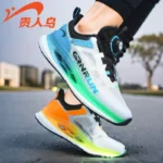 Guirenniao Men's Shoes 2025 New Style Sports Shoes, Shock-Absorbing Running Shoes, Student Mesh Breathable, Trendy and Versatile Men's Shoes