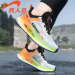 Guirenniao Men's Shoes 2025 New Style Sports Shoes, Shock-Absorbing Running Shoes, Student Mesh Breathable, Trendy and Versatile Men's Shoes - Image 5