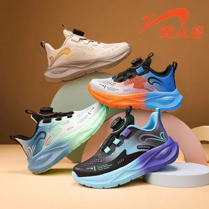 Guirenniao Children's Shoes Autumn Kids' Shoes Breathable Mesh Boys' Sports Shoes, Outdoor Shoes for Toddlers, Older Kids, and Girls - Image 1