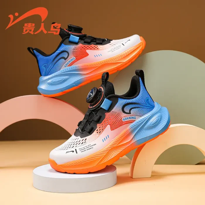 Guirenniao Children's Shoes Autumn Kids' Shoes Breathable Mesh Boys' Sports Shoes, Outdoor Shoes for Toddlers, Older Kids, and Girls - Image 3
